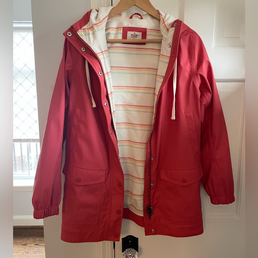 Marine Layer Millie Rain Coat - Baked Apple